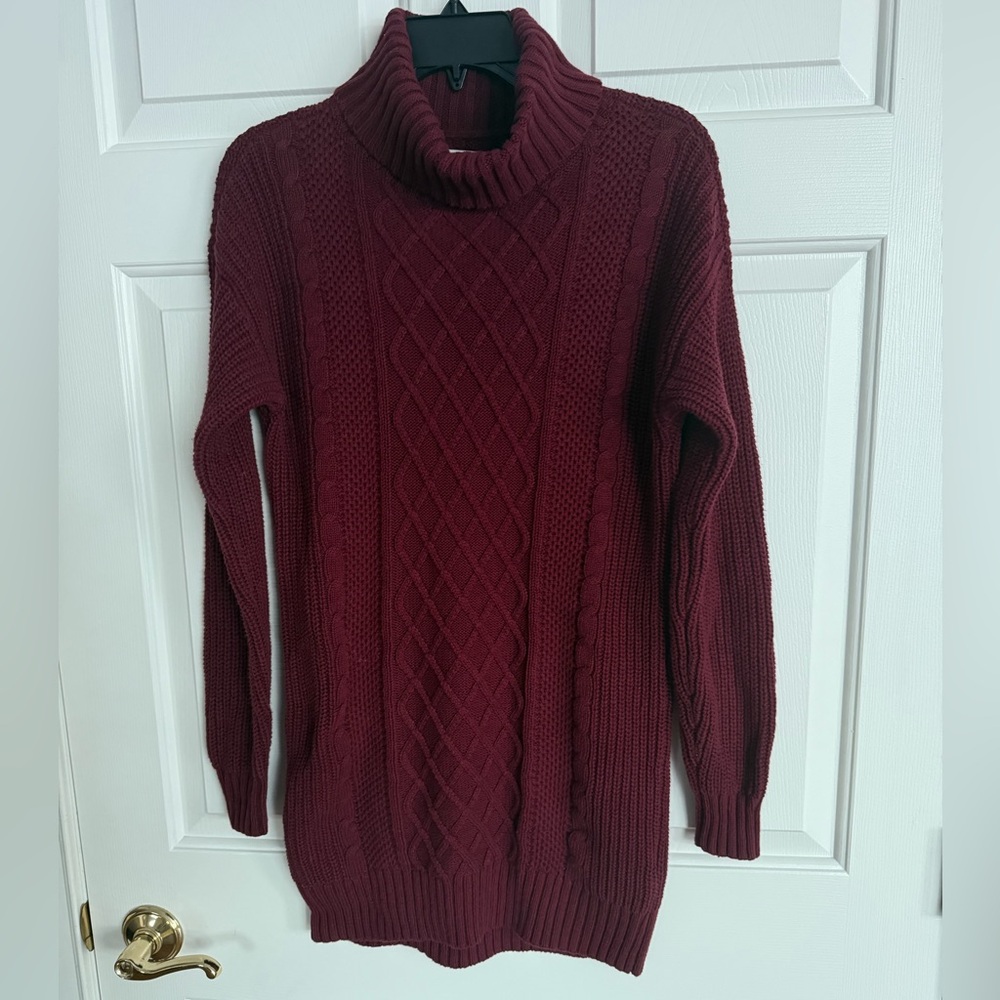 Hollister Turtleneck Sweater Mini Dress